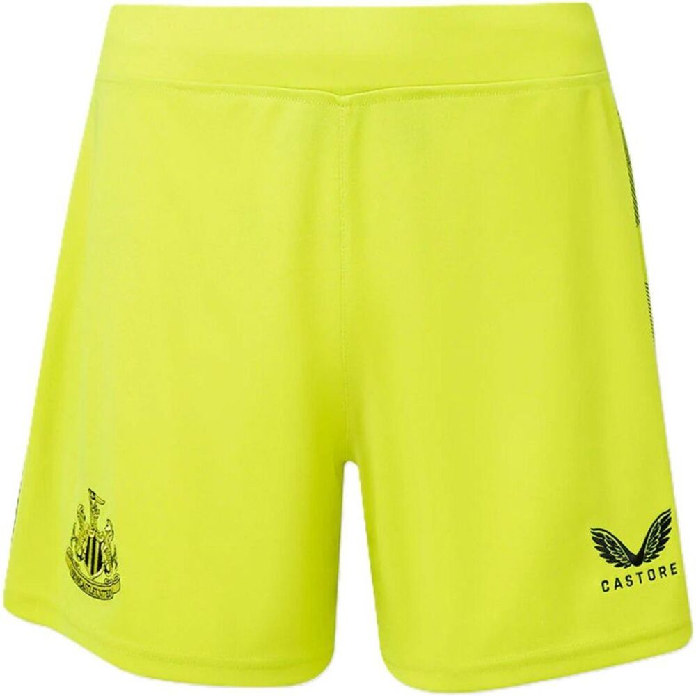 Castore Womens/Ladies Newcastle United FC Goalkeeper Shorts / Lime Green/Caviar